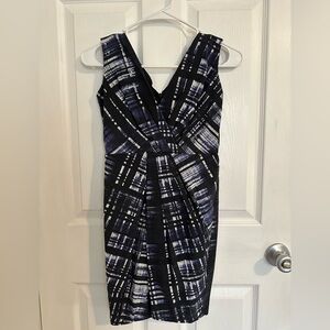 Elegant Black and Blue Women's Dress